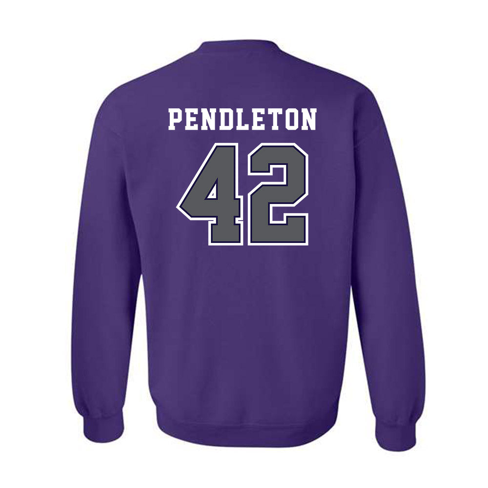 Furman - NCAA Football : Jakeman Pendleton - Classic Shersey Crewneck Sweatshirt-1