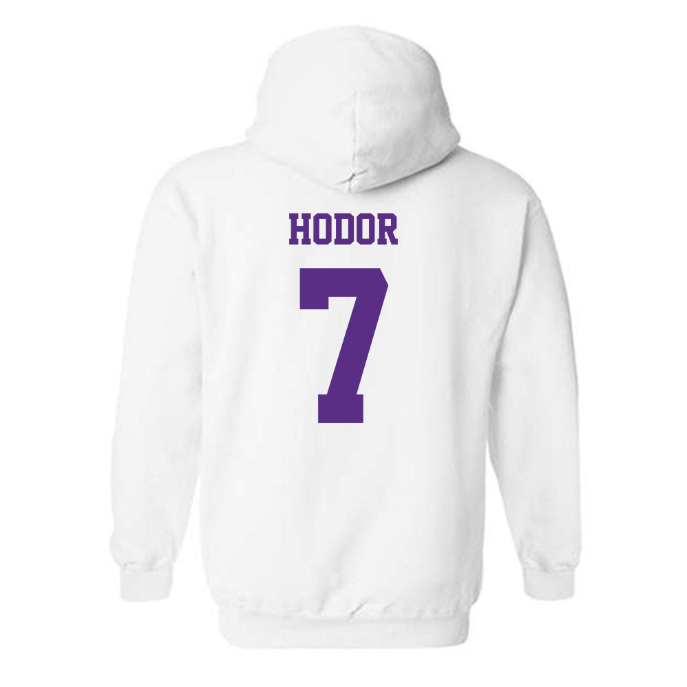 Furman - NCAA Women's Lacrosse : Marin Hodor - Classic Shersey Hooded Sweatshirt-1