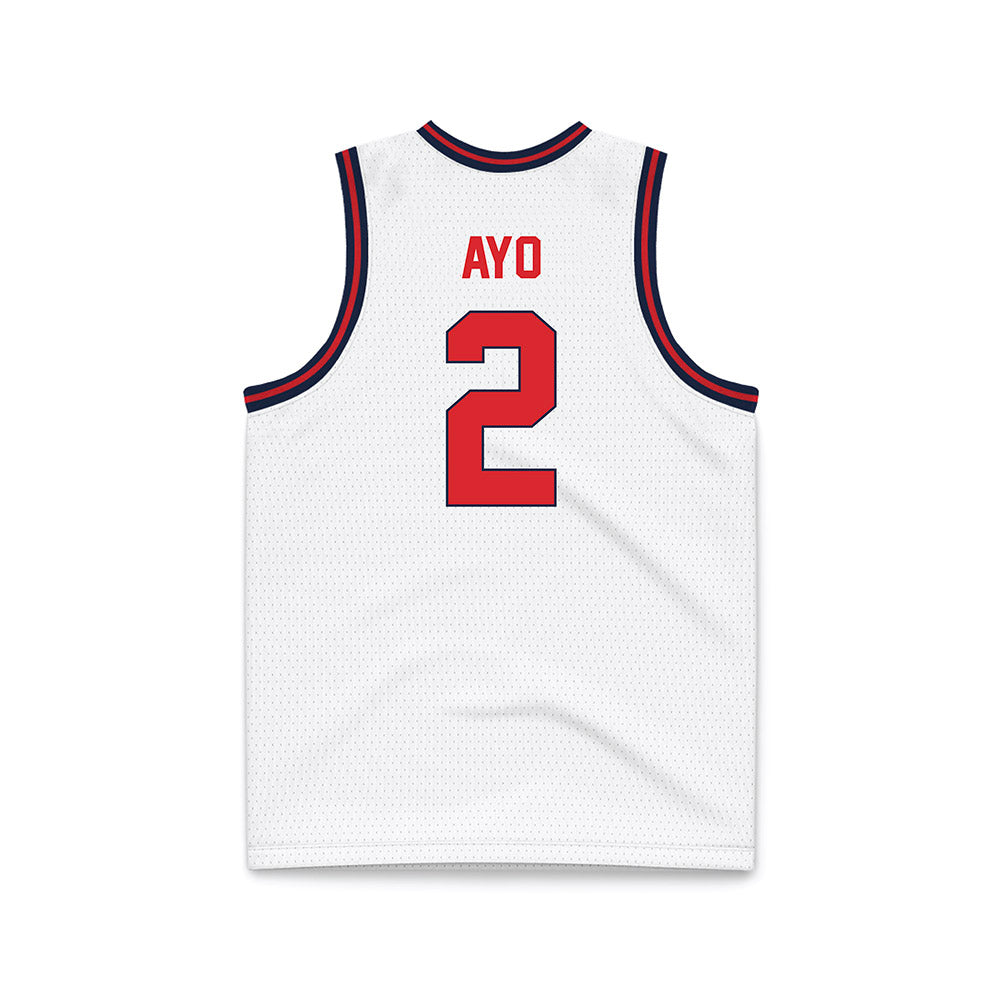 St. Johns - NCAA Men's Basketball : Sadiku Ayo - White Basketball Jersey