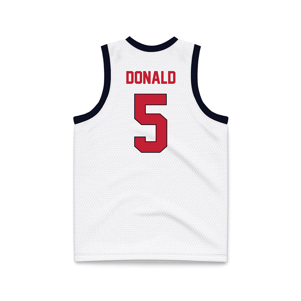 St. Johns - NCAA Women's Basketball : Jailah Donald - White Basketball Jersey