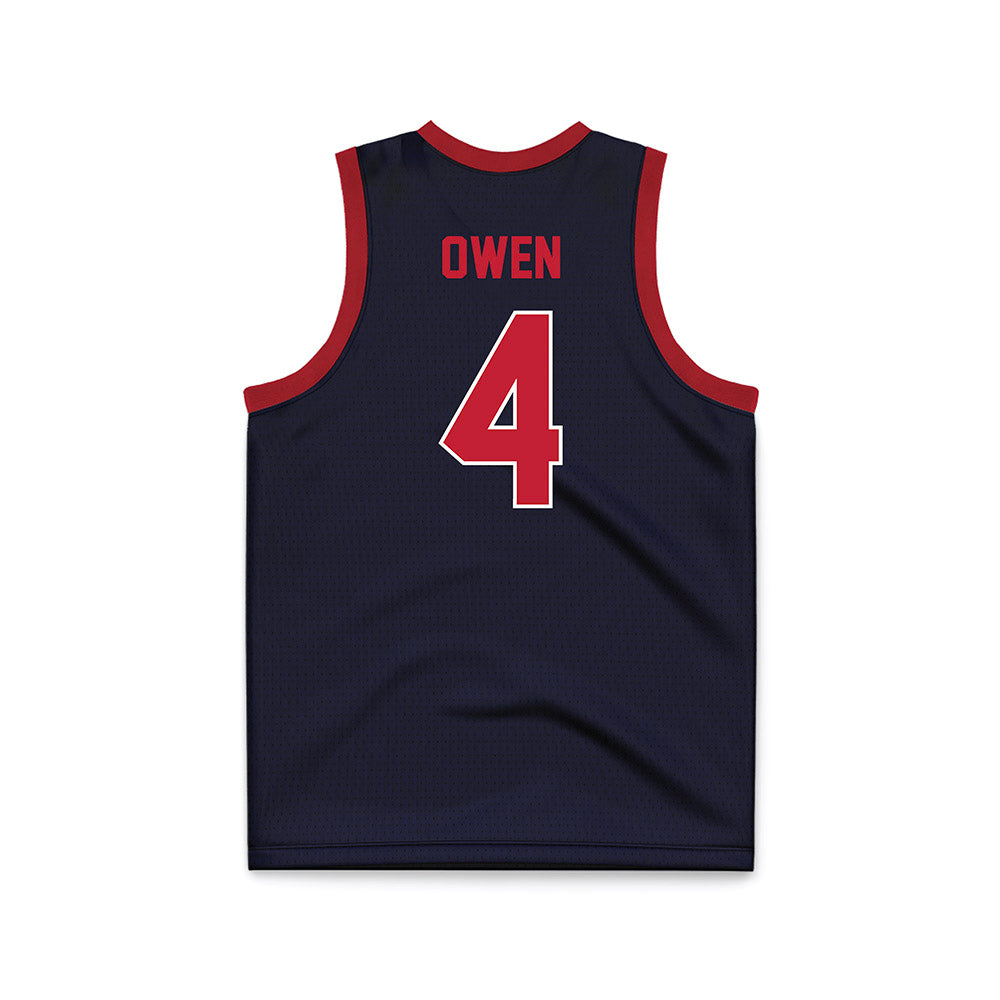St. Johns - NCAA Women's Basketball : Skye Owen - Navy Basketball Jersey