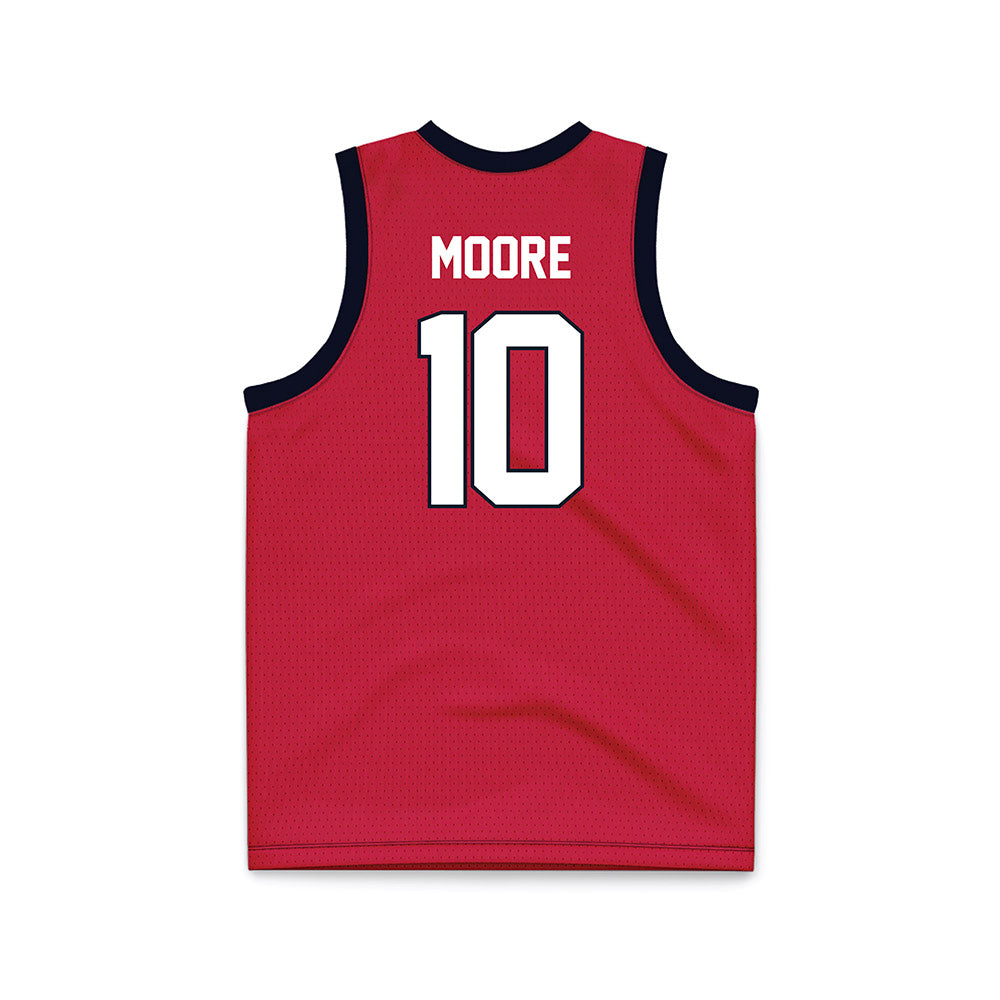 St. Johns - NCAA Women's Basketball : Brooke Moore - Red Basketball Jersey-1