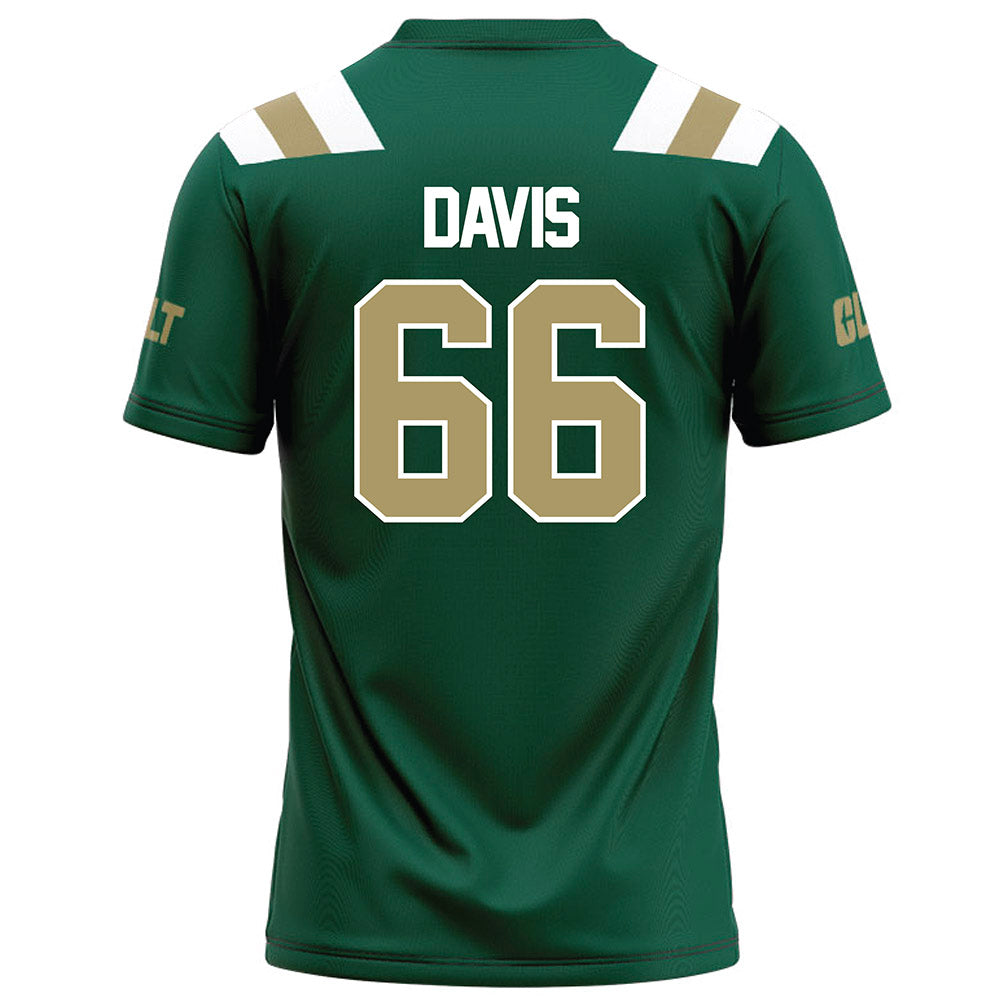 UNC Charlotte - NCAA Football : Omarion Davis - Green Football Jersey-1