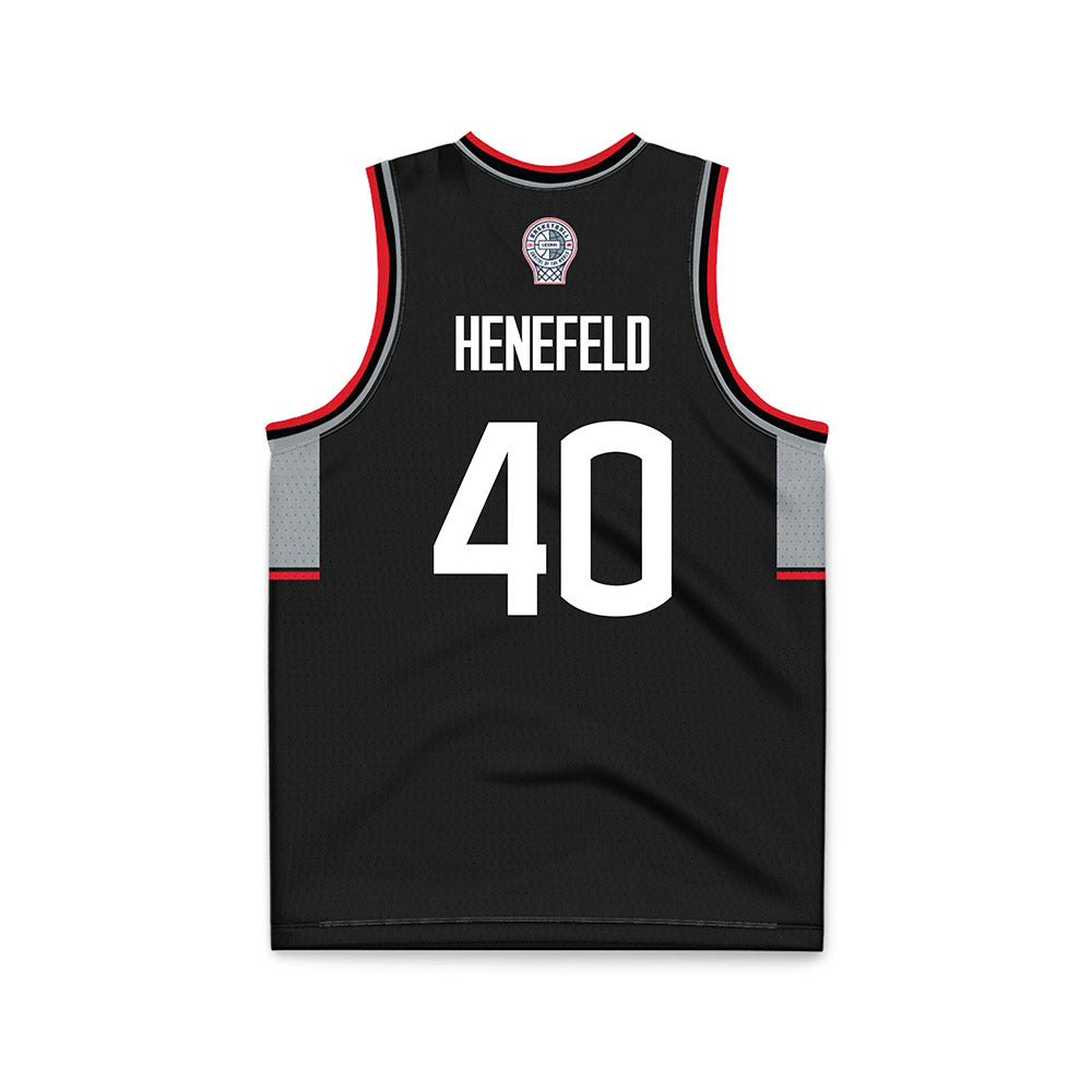 UConn - Mens Basketball Legends : Nadav Henefeld - Black Basketball Jersey