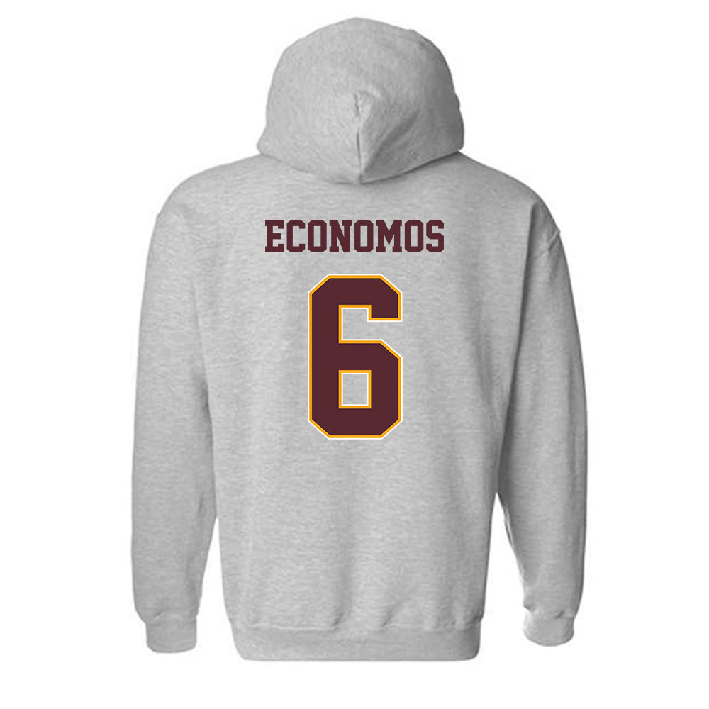 Loyola - NCAA Women's Soccer : Meghan Economos - Classic Shersey Hooded Sweatshirt-1