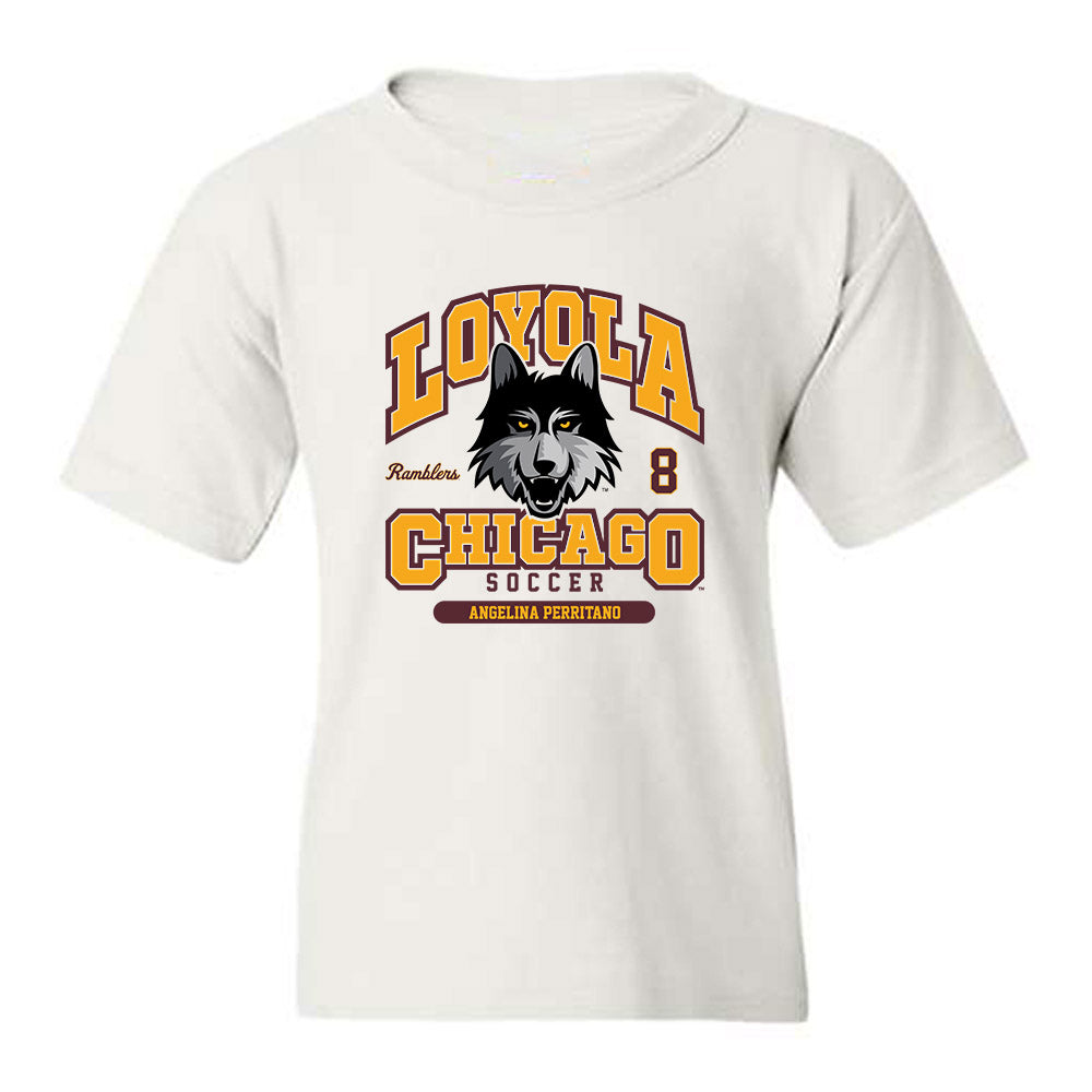 Loyola - NCAA Women's Soccer : Angelina Perritano - Classic Fashion Shersey Youth T-Shirt-0