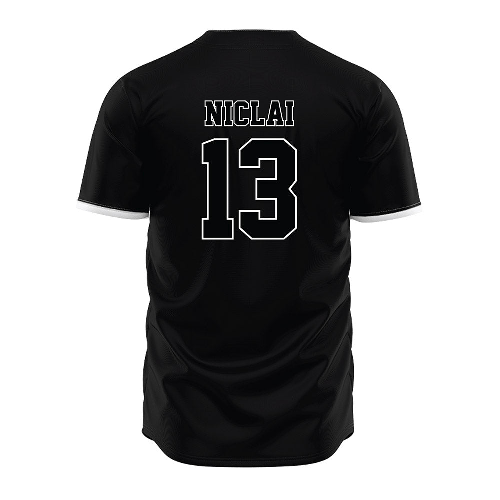 Arizona State - NCAA Baseball : Coen Niclai - Black Jersey-1