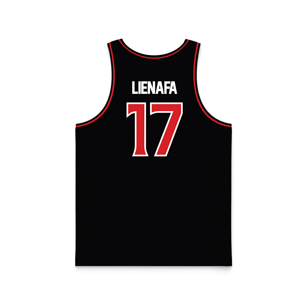 Davidson - NCAA Women's Basketball : Candice Lienafa - Black Basketball Jersey