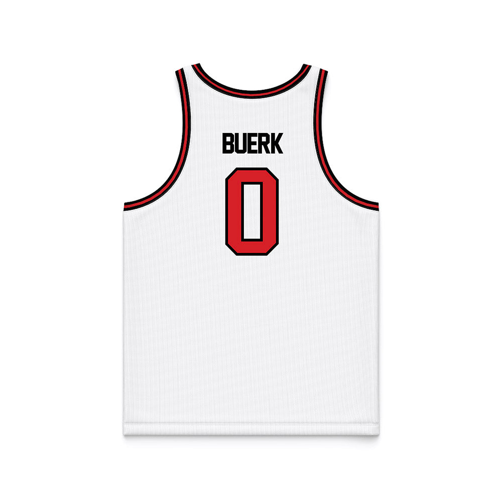 Davidson - NCAA Women's Basketball : Eliza Buerk - White Basketball Jersey-1