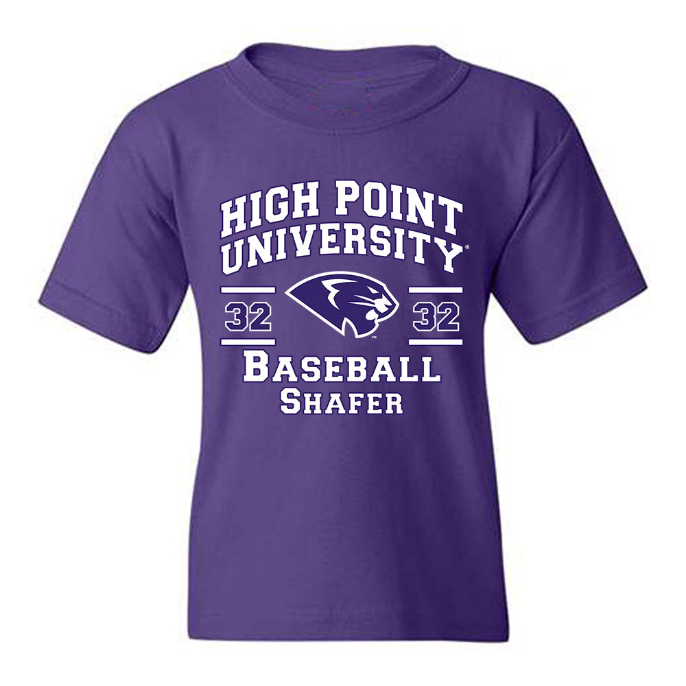 High Point - NCAA Baseball : Tyler Shafer - Classic Fashion Shersey Youth T-Shirt-0