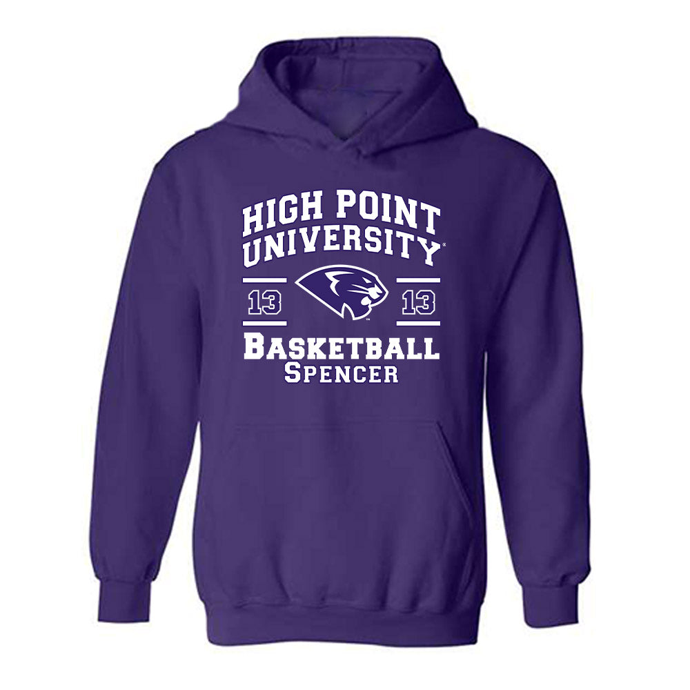 High Point - NCAA Women's Basketball : Macy Spencer - Classic Fashion Shersey Hooded Sweatshirt-0