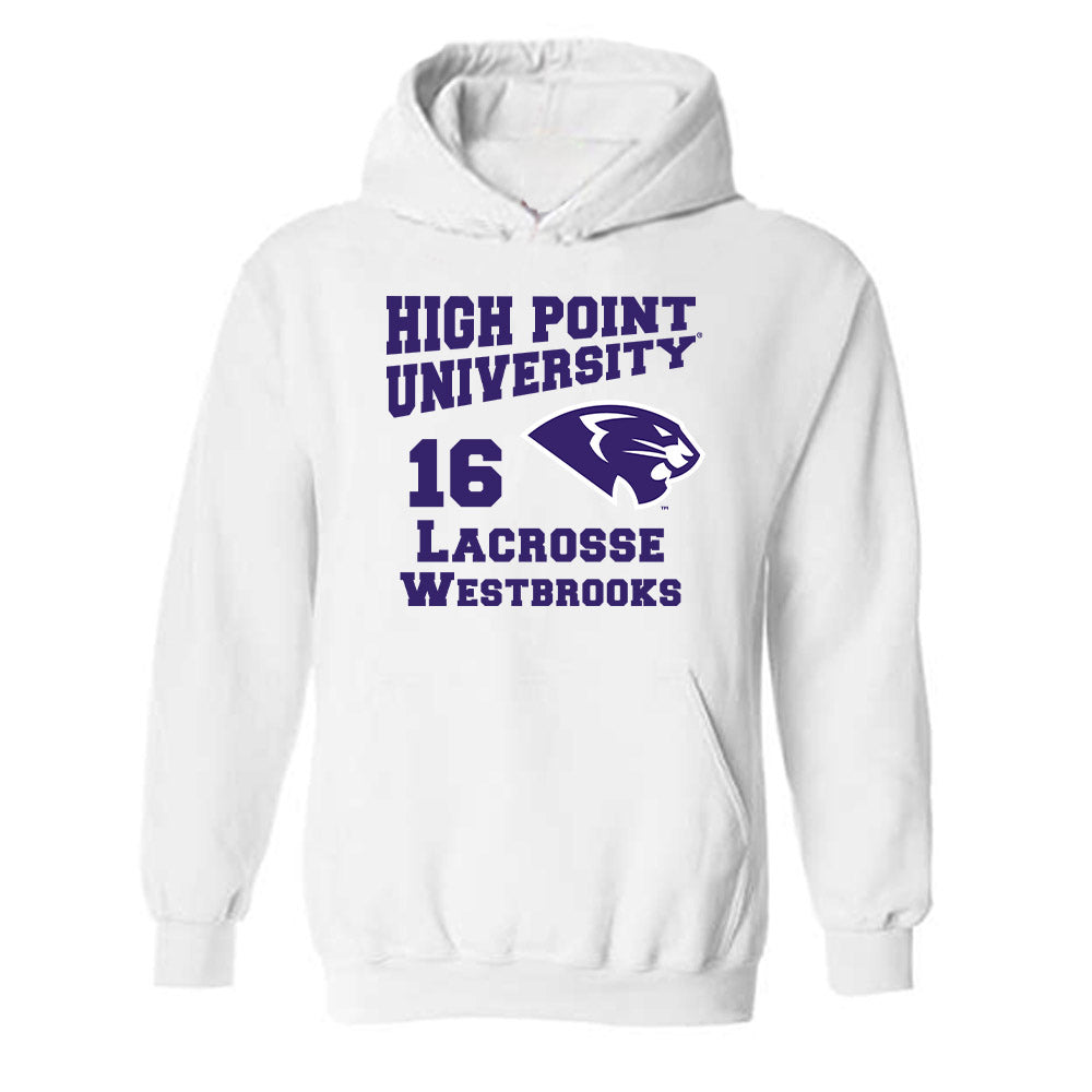 High Point - NCAA Men's Lacrosse : James Westbrooks - Hooded Sweatshirt-0