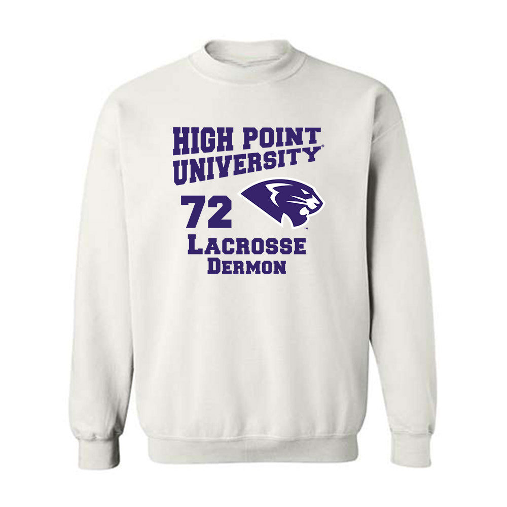 High Point - NCAA Men's Lacrosse : Luke Dermon - Crewneck Sweatshirt-0