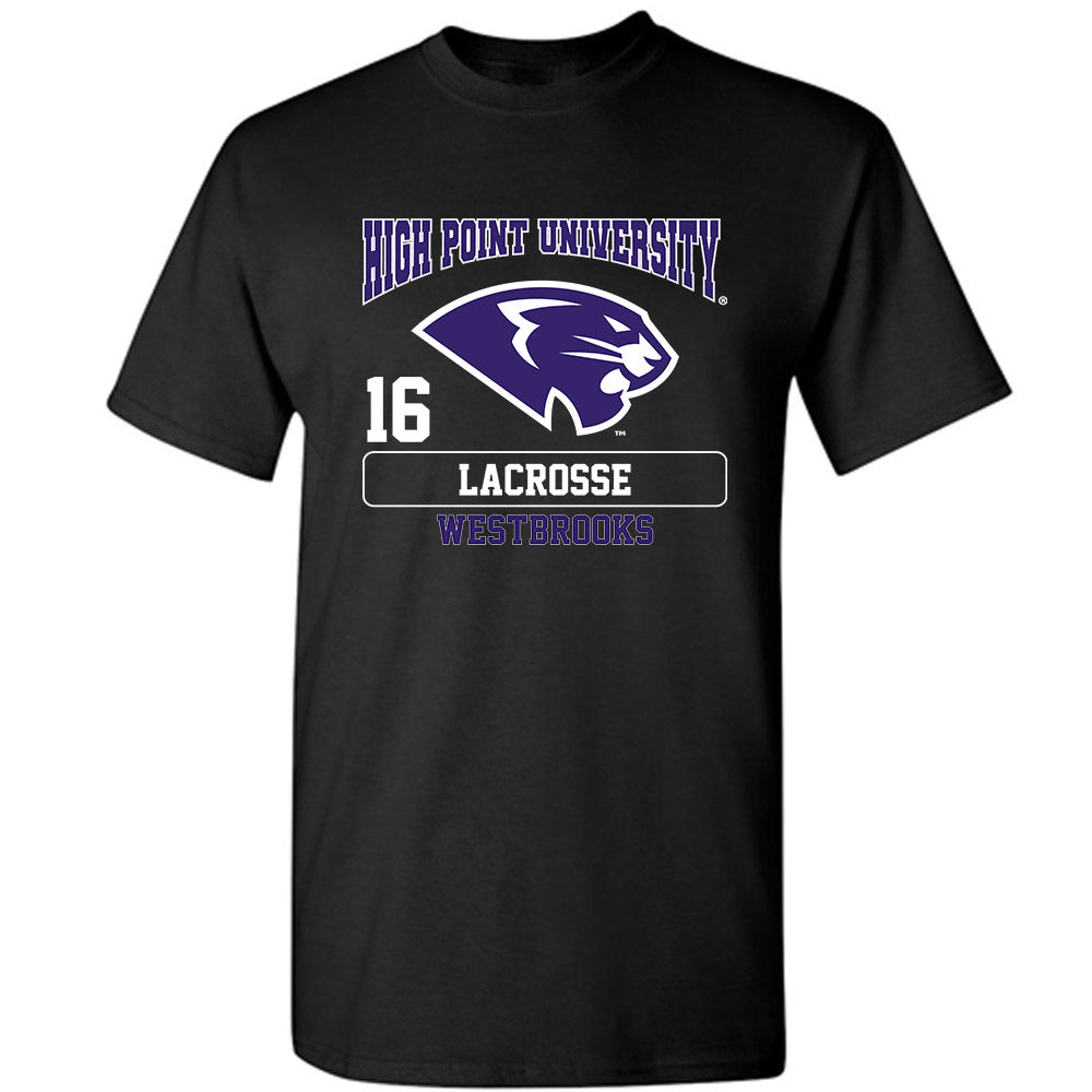 High Point - NCAA Men's Lacrosse : James Westbrooks - T-Shirt-0
