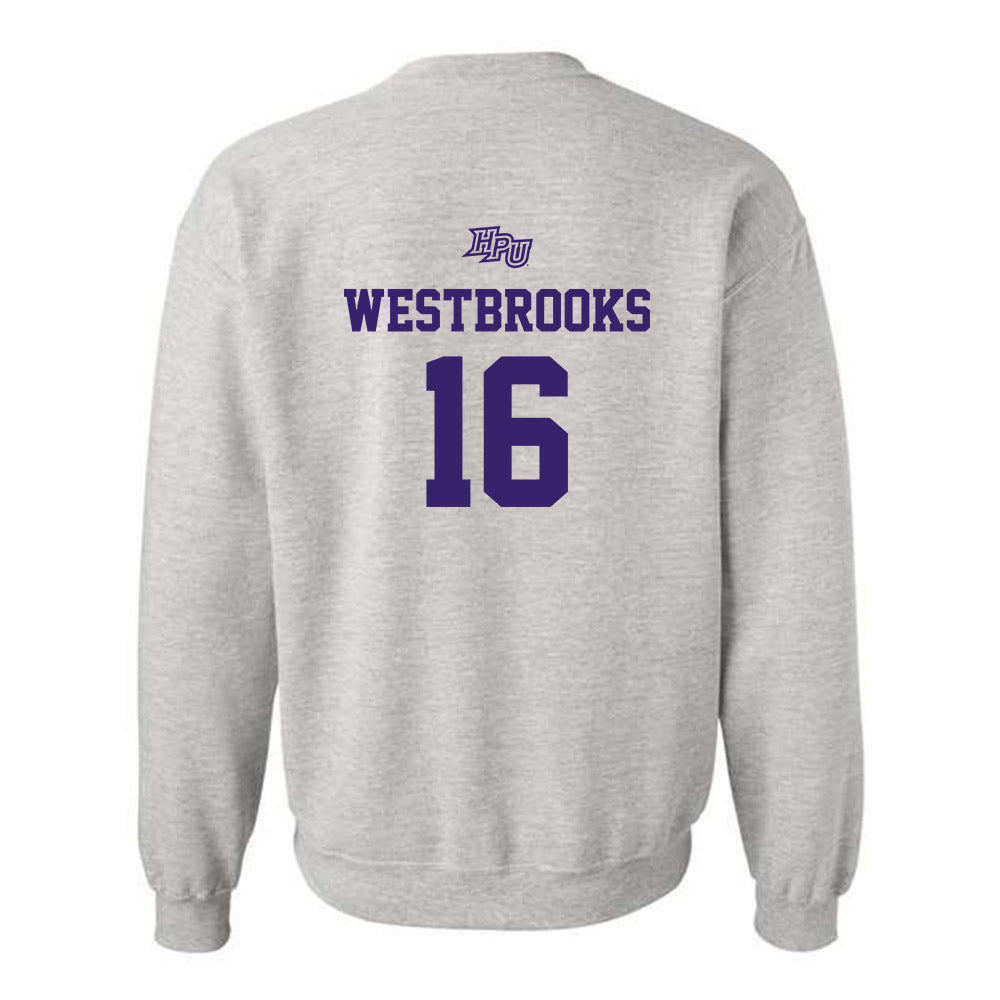 High Point - NCAA Men's Lacrosse : James Westbrooks - Crewneck Sweatshirt-1