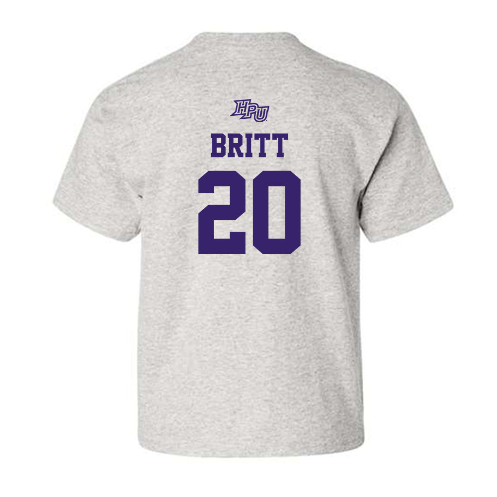 High Point - NCAA Men's Soccer : Caleb Britt - Youth T-Shirt-1