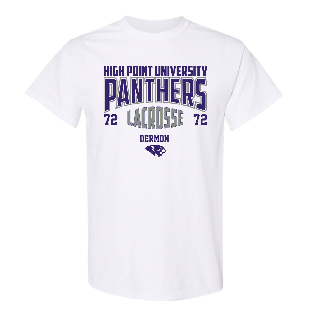 High Point - NCAA Men's Lacrosse : Luke Dermon - T-Shirt-0