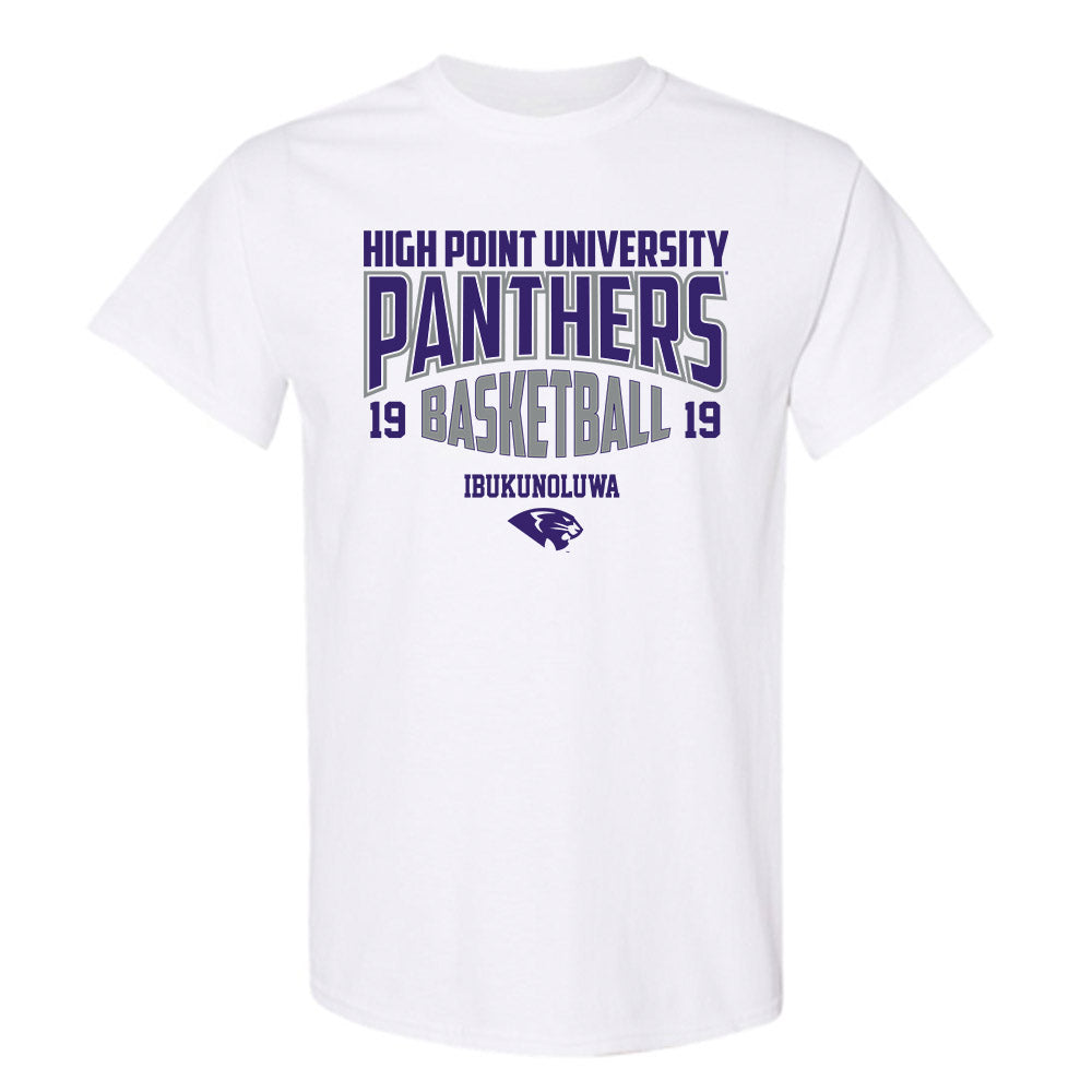 High Point - NCAA Men's Basketball : Josh Ibukunoluwa - T-Shirt-0