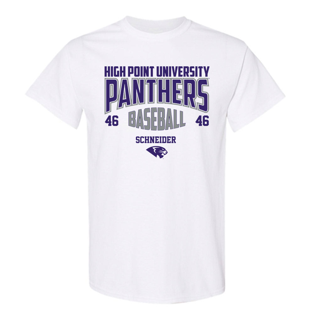 High Point - NCAA Baseball : Charlie Schneider - T-Shirt-0