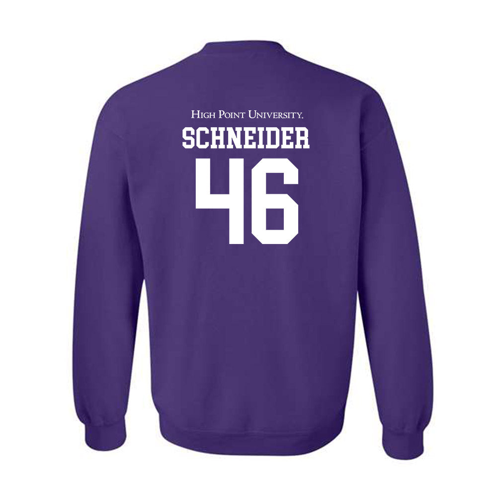 High Point - NCAA Baseball : Charlie Schneider - Crewneck Sweatshirt-1
