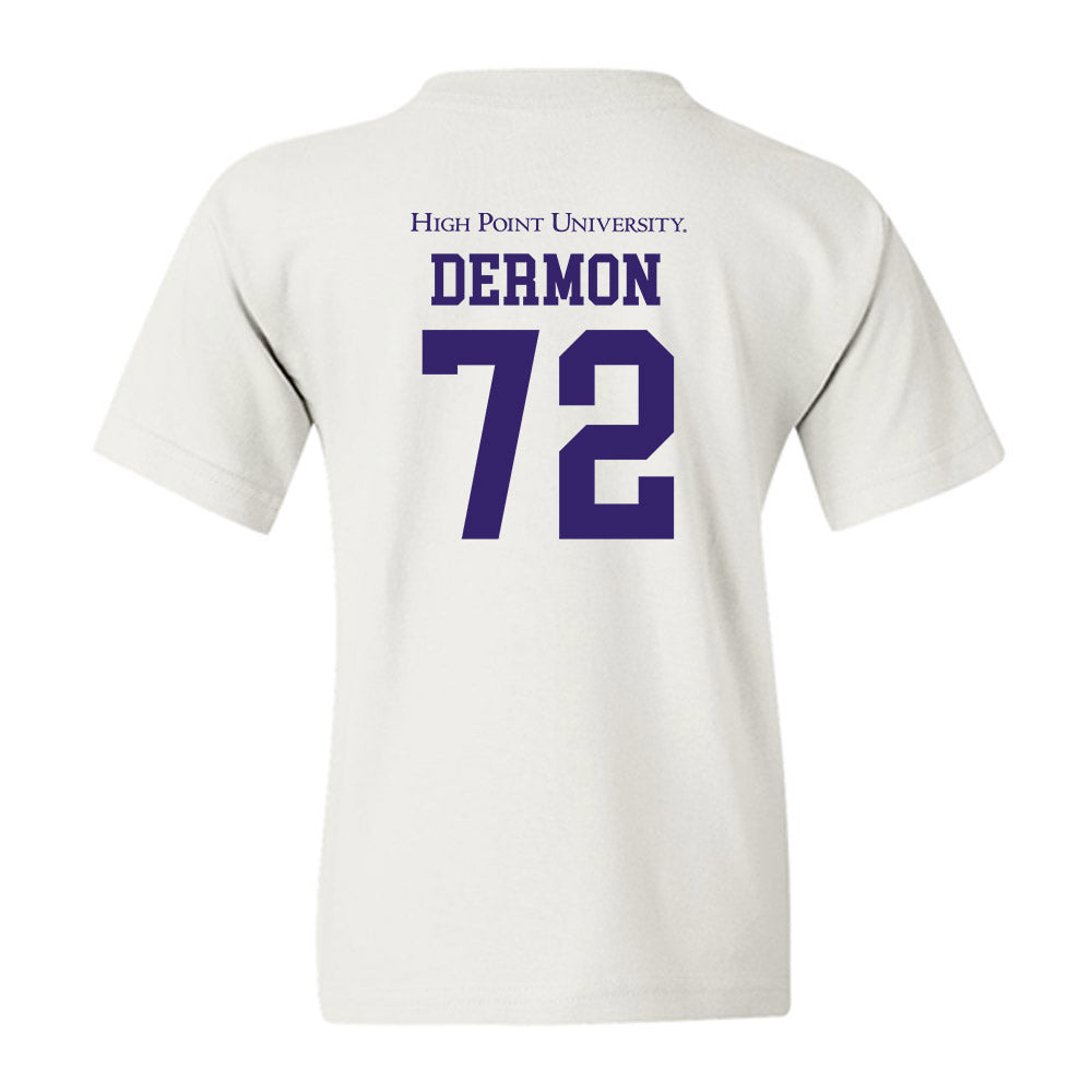 High Point - NCAA Men's Lacrosse : Luke Dermon - Youth T-Shirt-1