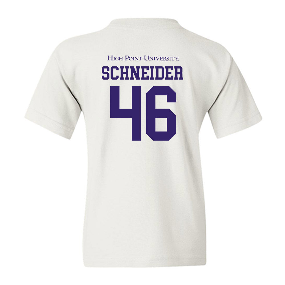 High Point - NCAA Baseball : Charlie Schneider - Youth T-Shirt-1