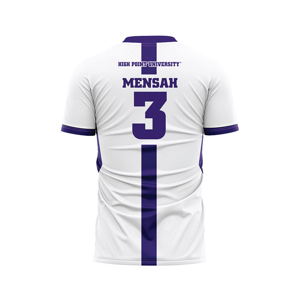 High Point - NCAA Men's Soccer : Desmond Mensah - White Soccer Jersey-1