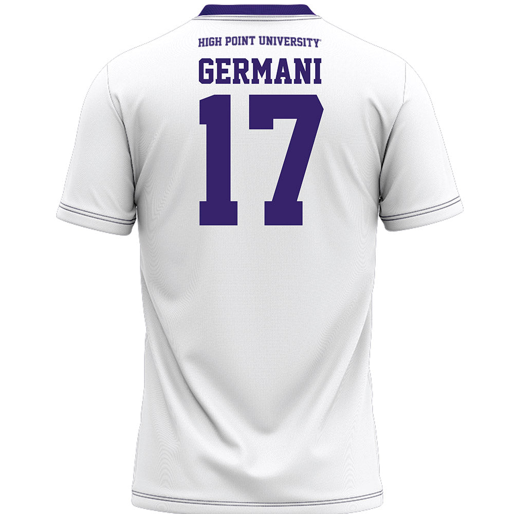 High Point - NCAA Women's Lacrosse : Bella Germani - White Lacrosse Jersey -1