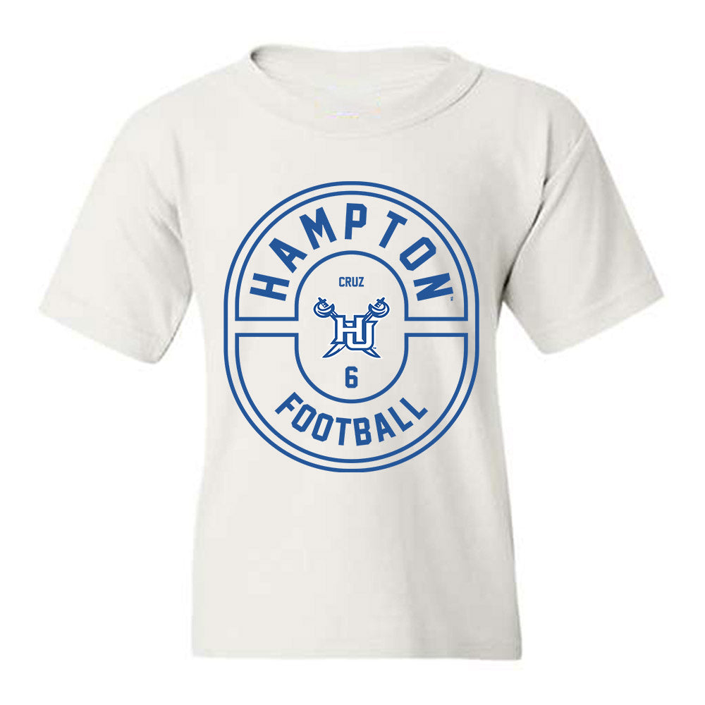 Hampton - NCAA Football : Antonio Cruz - Classic Fashion Shersey Youth T-Shirt-0