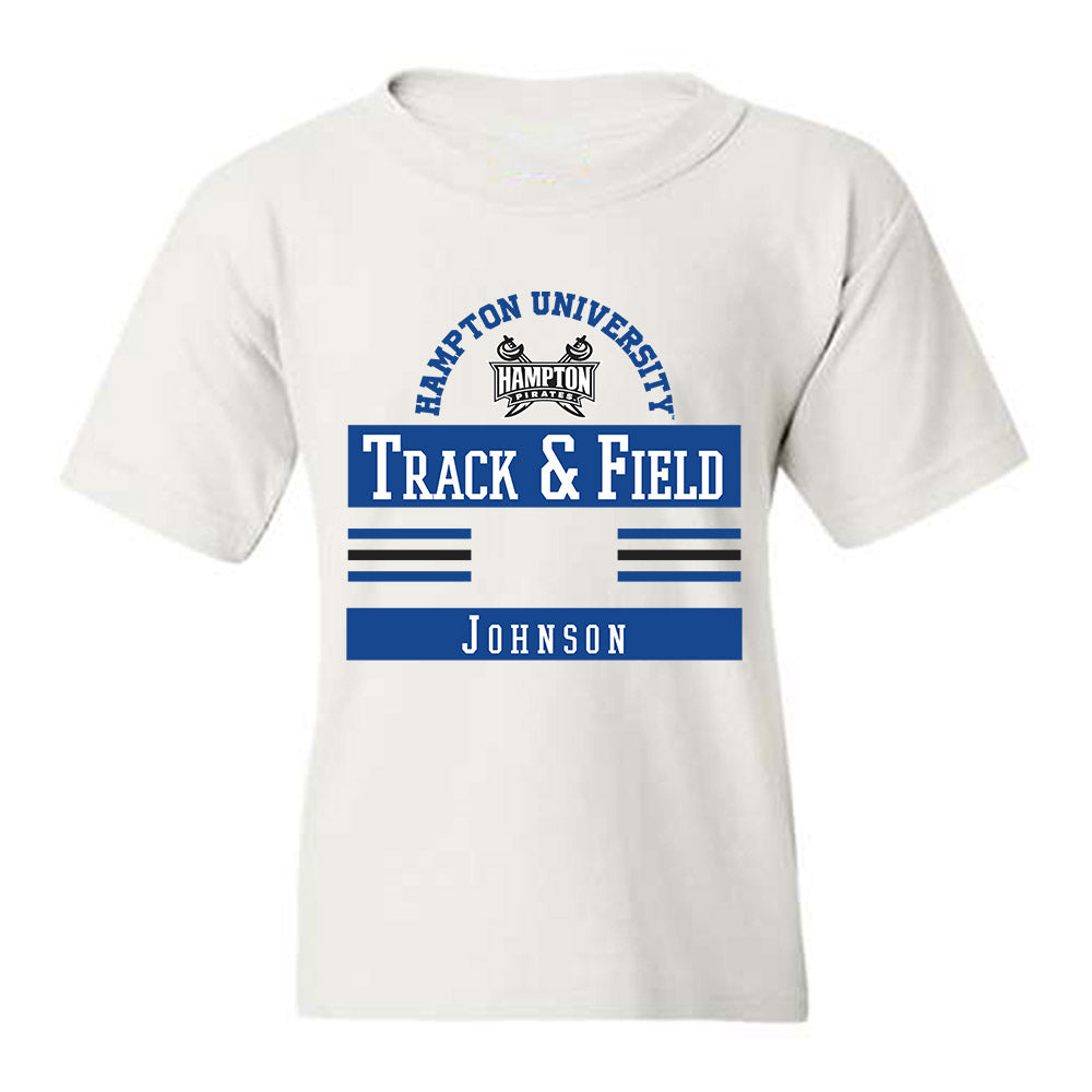 Hampton - NCAA Women's Track & Field : Kenidi Johnson - Classic Fashion Shersey Youth T-Shirt-0