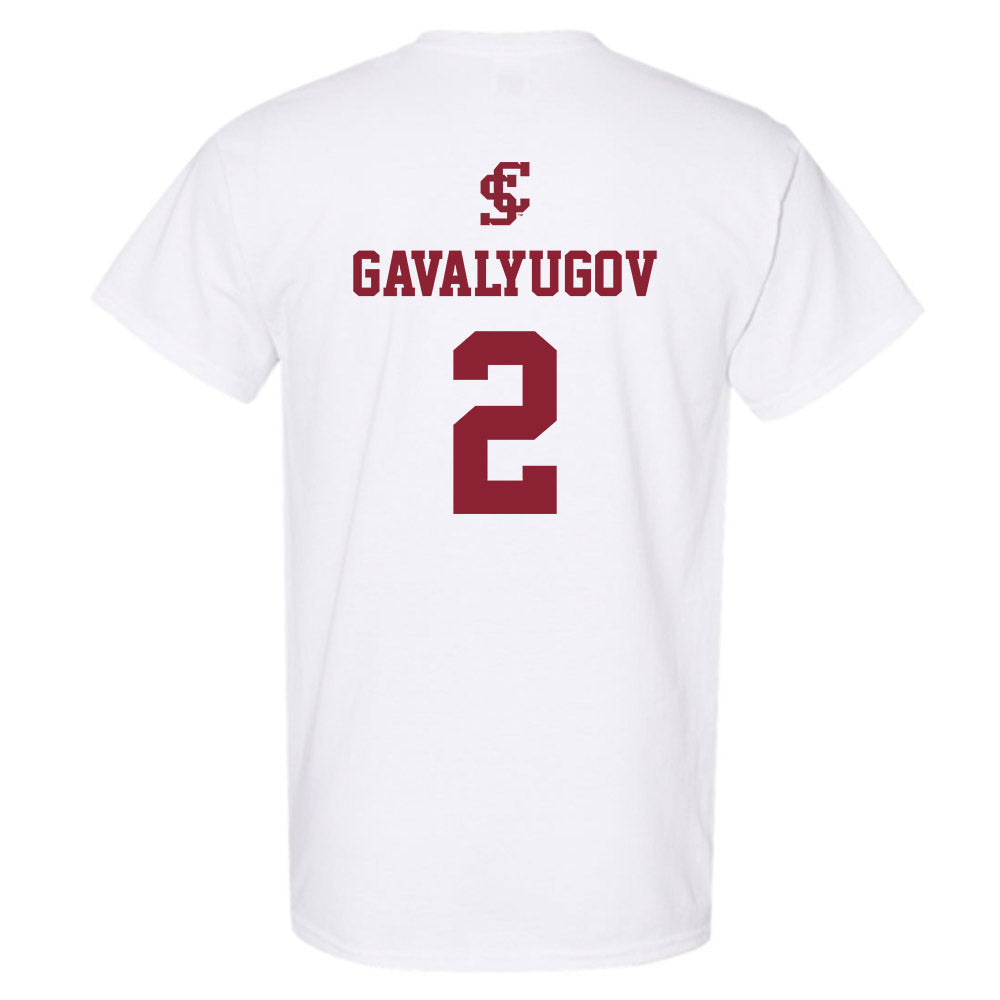 SCU - NCAA Men's Basketball : Aleksandar Gavalyugov - T-Shirt-1