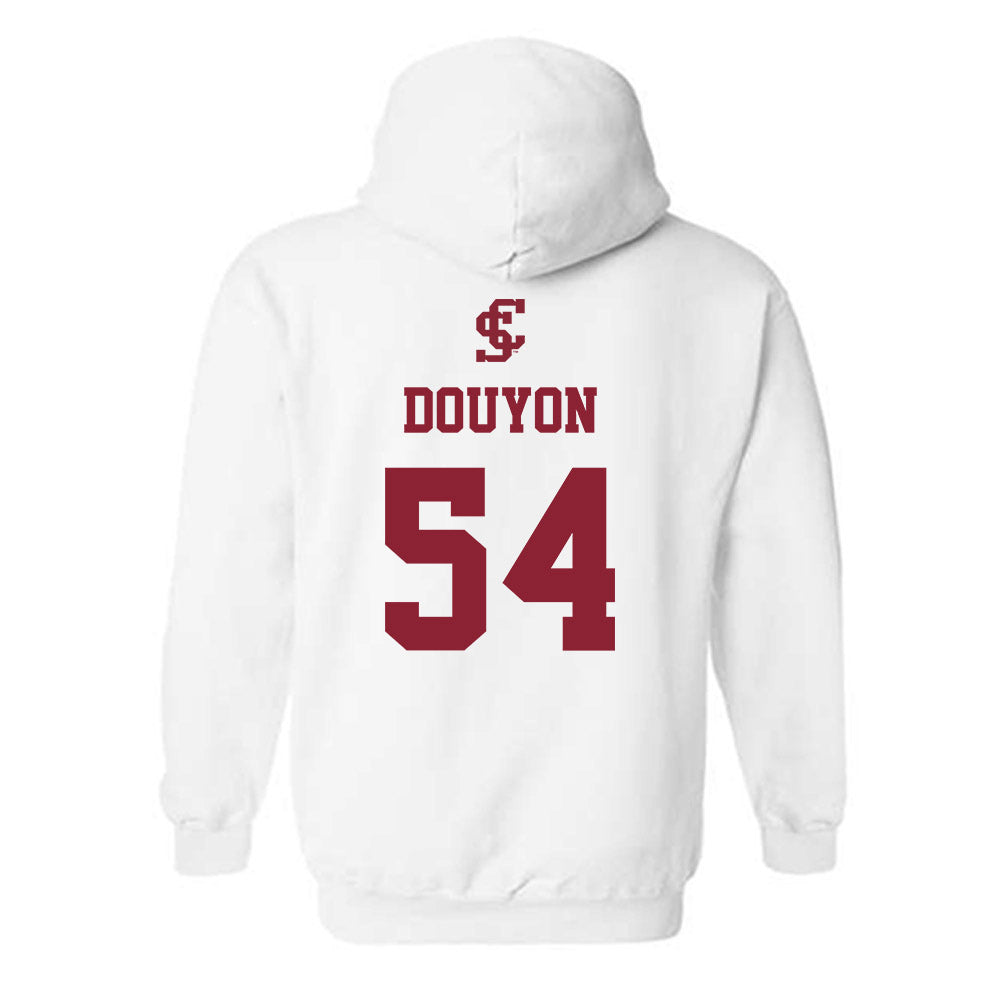 SCU - NCAA Men's Basketball : Malachi Douyon - Hooded Sweatshirt-1