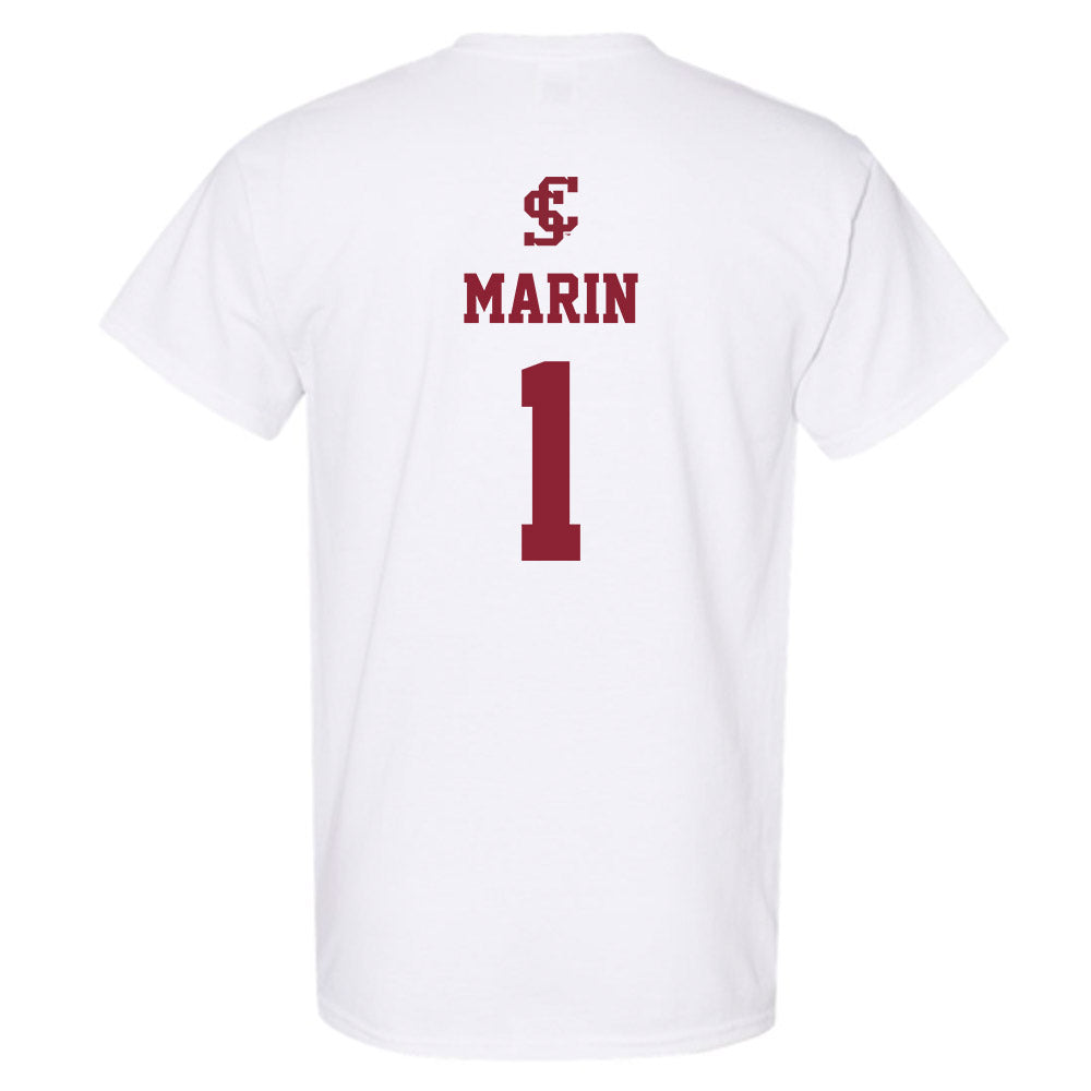 SCU - NCAA Men's Soccer : Eduardo Marin - T-Shirt-1