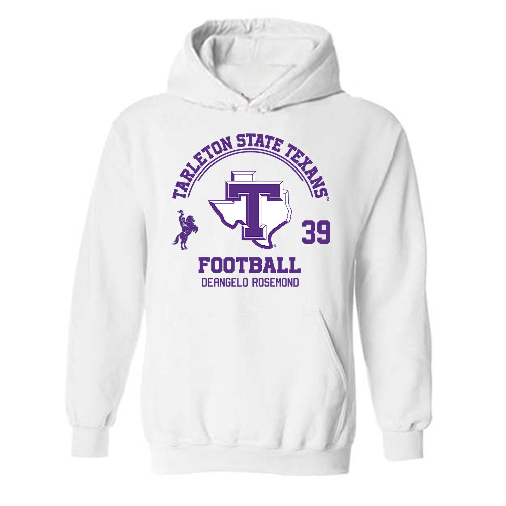 Tarleton State - NCAA Football : Deangelo Rosemond - Classic Fashion Shersey Hooded Sweatshirt-0