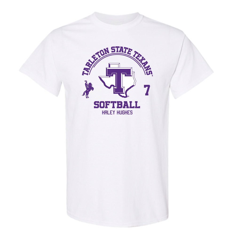 Tarleton State - NCAA Softball : Haley Hughes - Classic Fashion Shersey T-Shirt-0