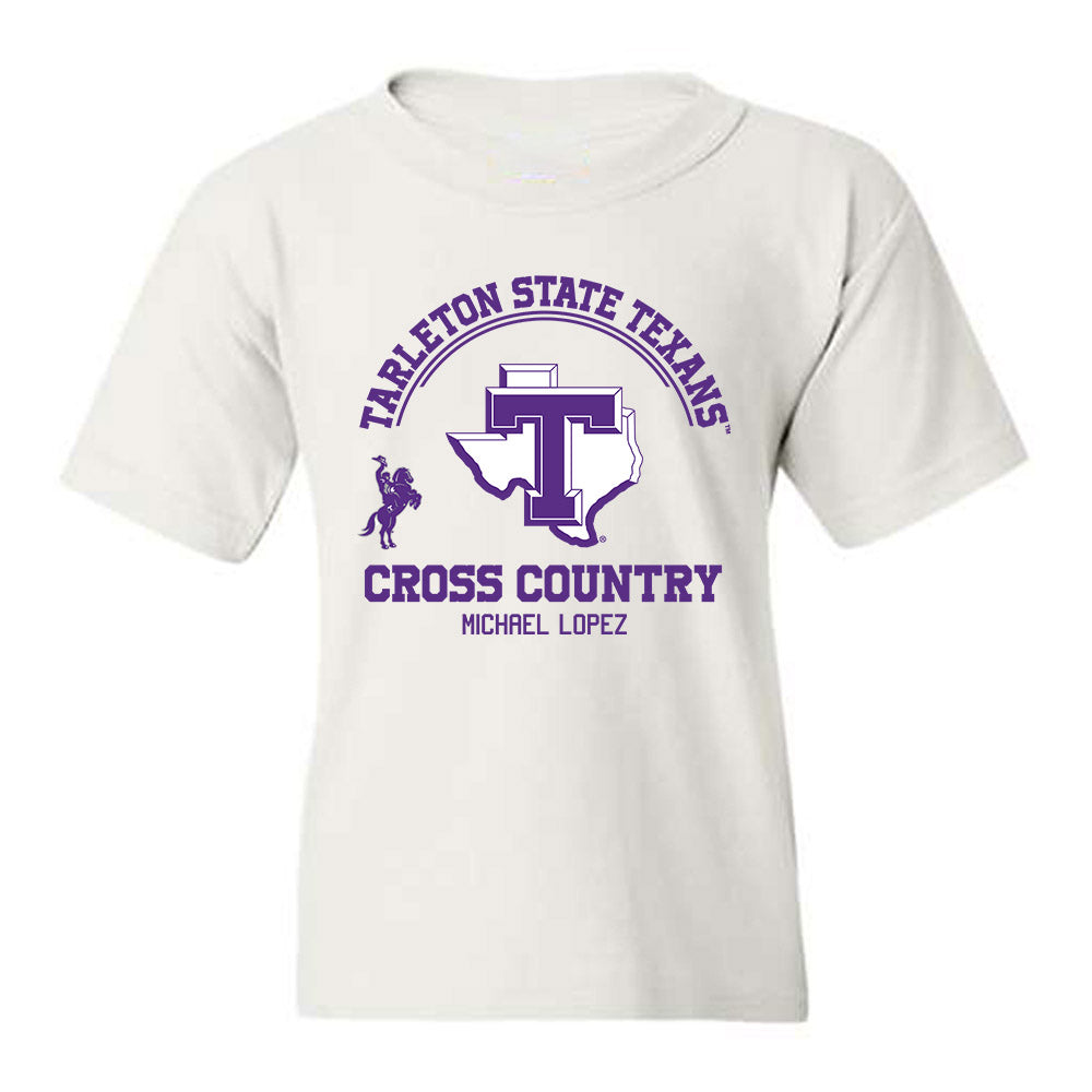 Tarleton State - NCAA Men's Cross Country : Michael Lopez - Classic Fashion Shersey Youth T-Shirt-0