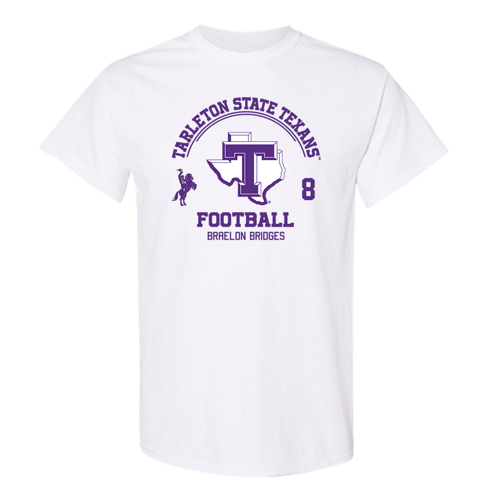 Tarleton State - NCAA Football : Braelon Bridges - Classic Fashion Shersey T-Shirt-0