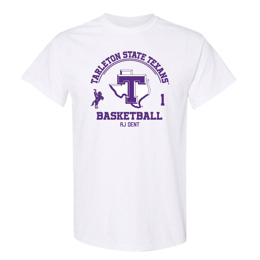 Tarleton State - NCAA Men's Basketball : Aj Dent - Classic Fashion Shersey T-Shirt-0