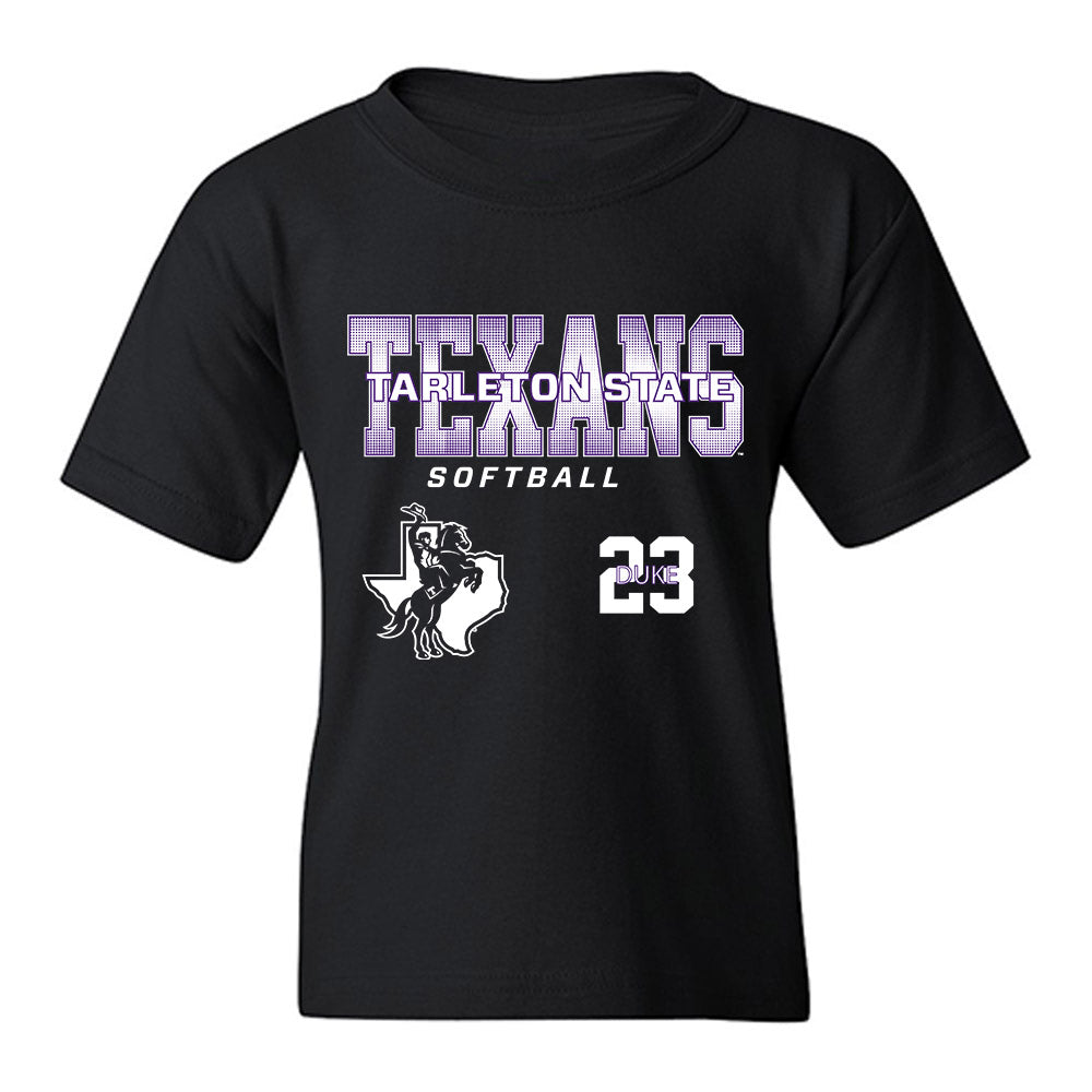 Tarleton State - NCAA Softball : Jaelynn Duke - Classic Fashion Shersey Youth T-Shirt-0