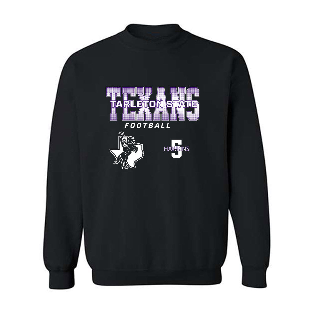 Tarleton State - NCAA Football : Dabari Hawkins - Classic Fashion Shersey Crewneck Sweatshirt-0