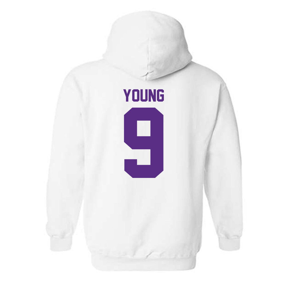 Tarleton State - NCAA Football : Tiar Young - Classic Shersey Hooded Sweatshirt-1