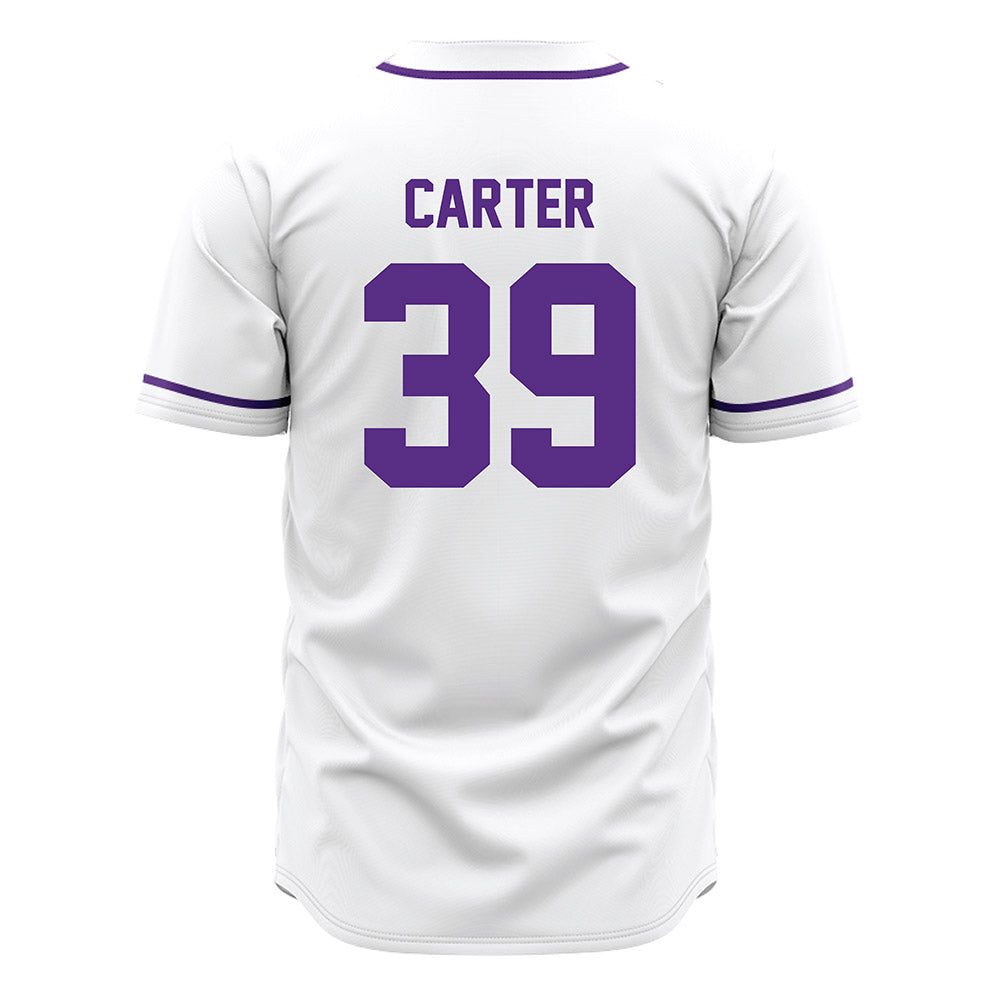 Tarleton State - NCAA Baseball : Brendon Carter - White Jersey-1