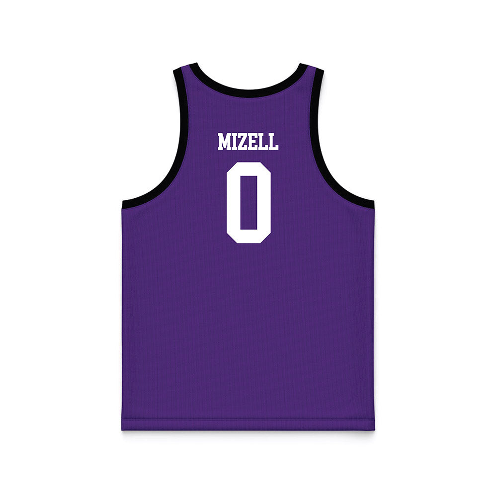 Tarleton State - NCAA Men's Basketball : Jordan Mizell - Purple Basketball Jersey-1