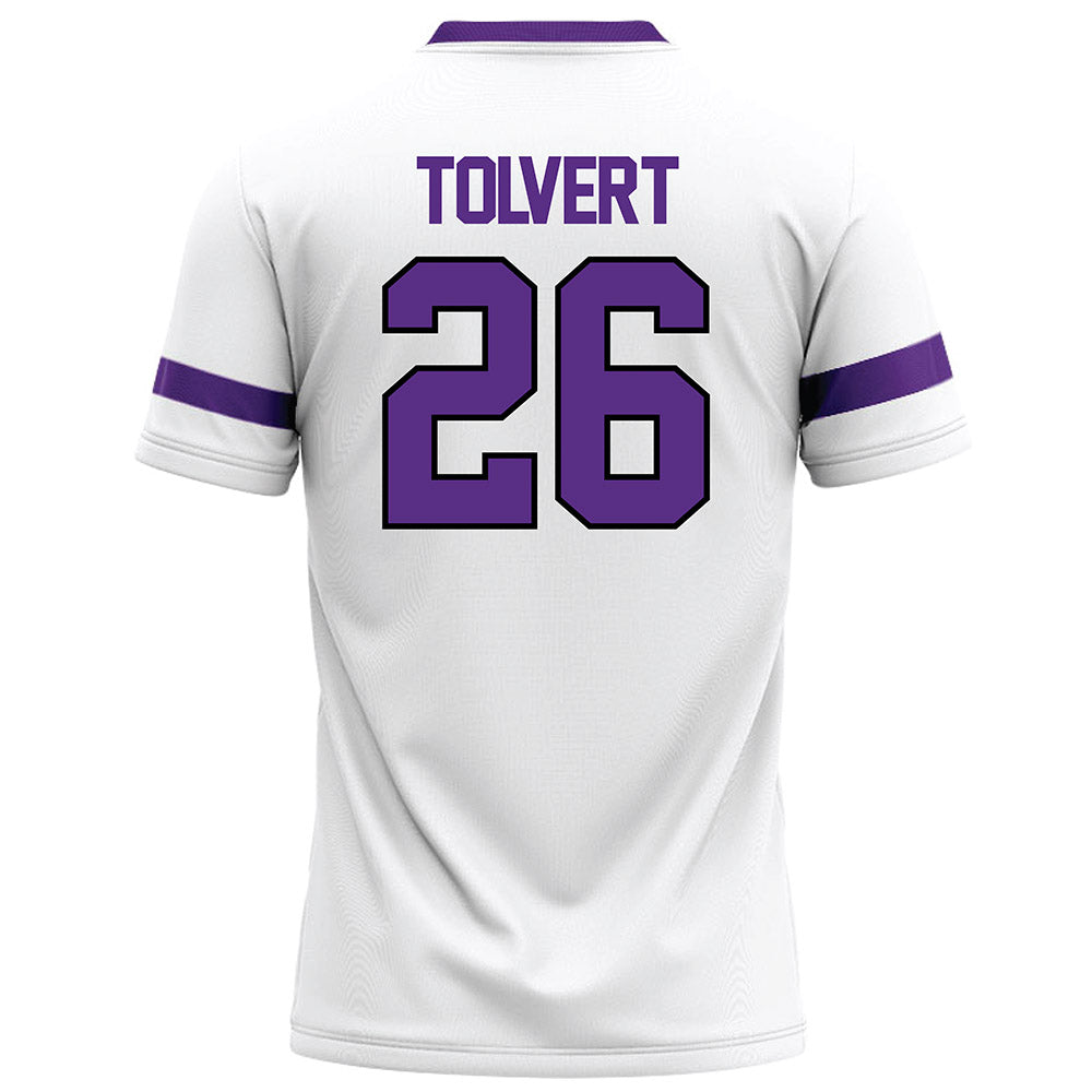 Tarleton State - NCAA Football : Brandon Tolvert - White Football Jersey-1