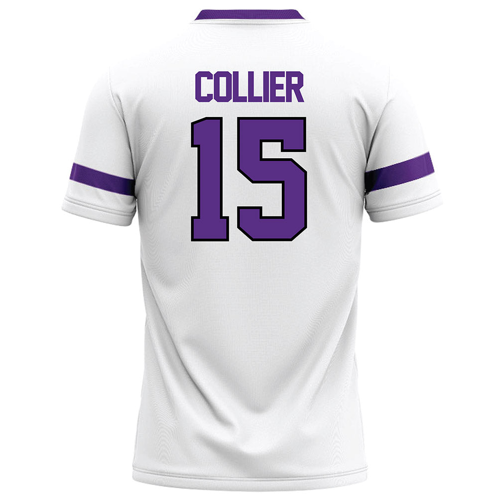 Tarleton State - NCAA Football : Cardea Collier - White Football Jersey-1