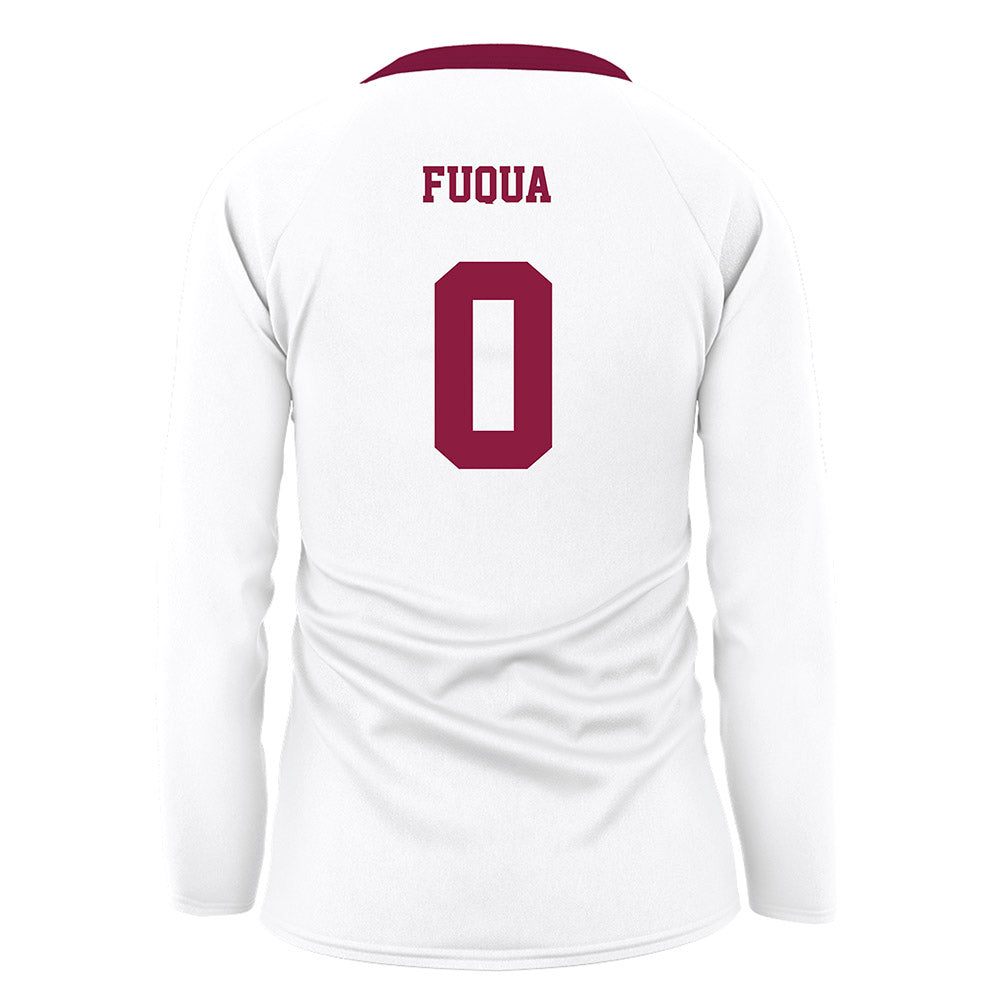 NMSU - NCAA Women's Volleyball : Tess Fuqua - White Volleyball Jersey-1