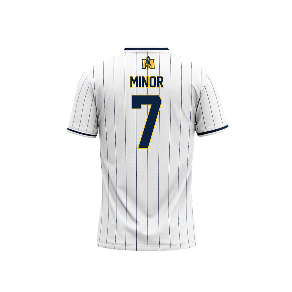 Murray State - NCAA Softball : Kenley Minor - White Baseball Jersey-1