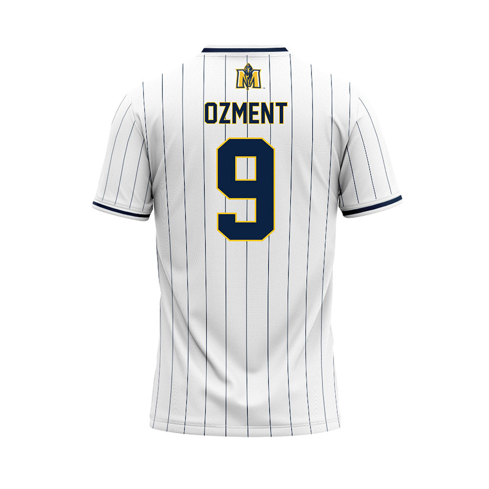 Murray State - NCAA Softball : Ava Ozment - White Baseball Jersey
