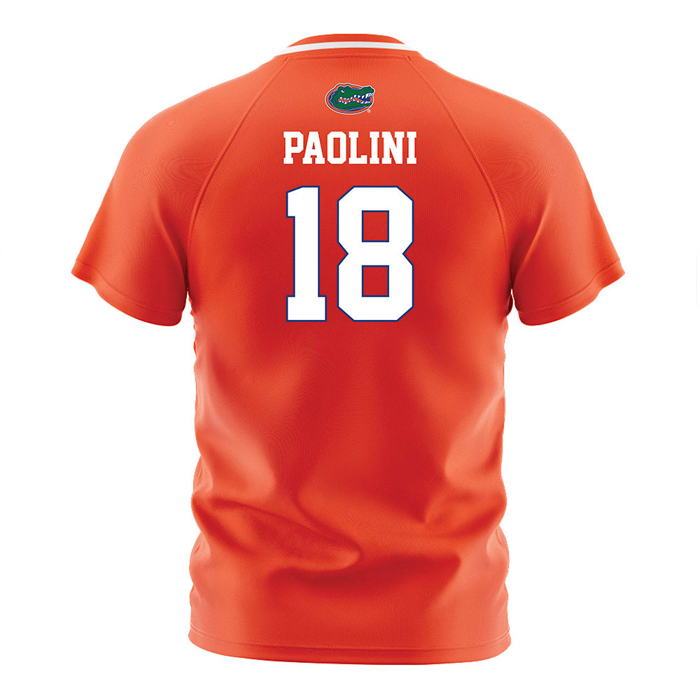 Florida - NCAA Women's Soccer : Ava Paolini - Orange Soccer Jersey-1