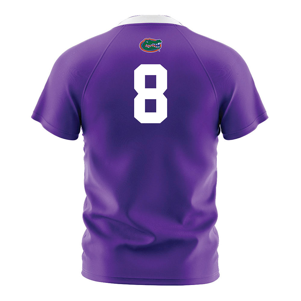 Florida - NCAA Women's Soccer : Charlotte McClure - Purple Soccer Jersey-1